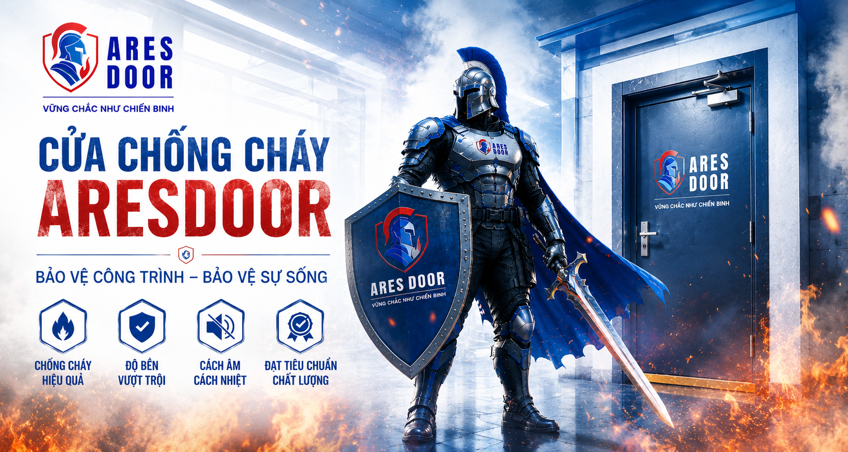 ARES DOOR – Cửa chống cháy chính hãng