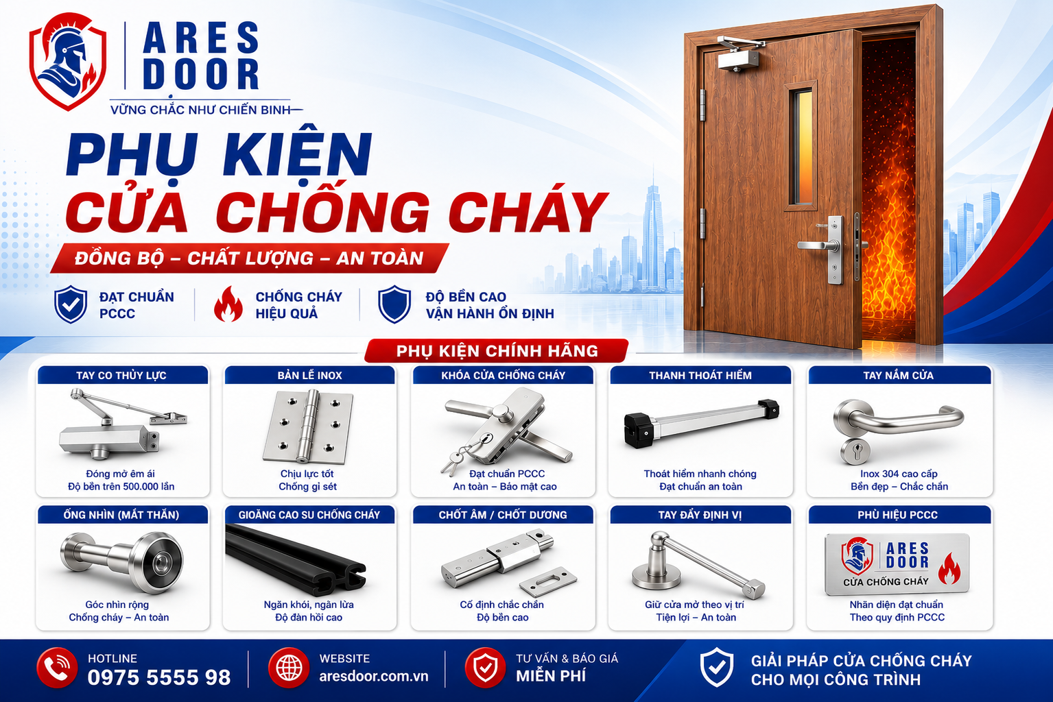 Phụ kiện cửa chống cháy