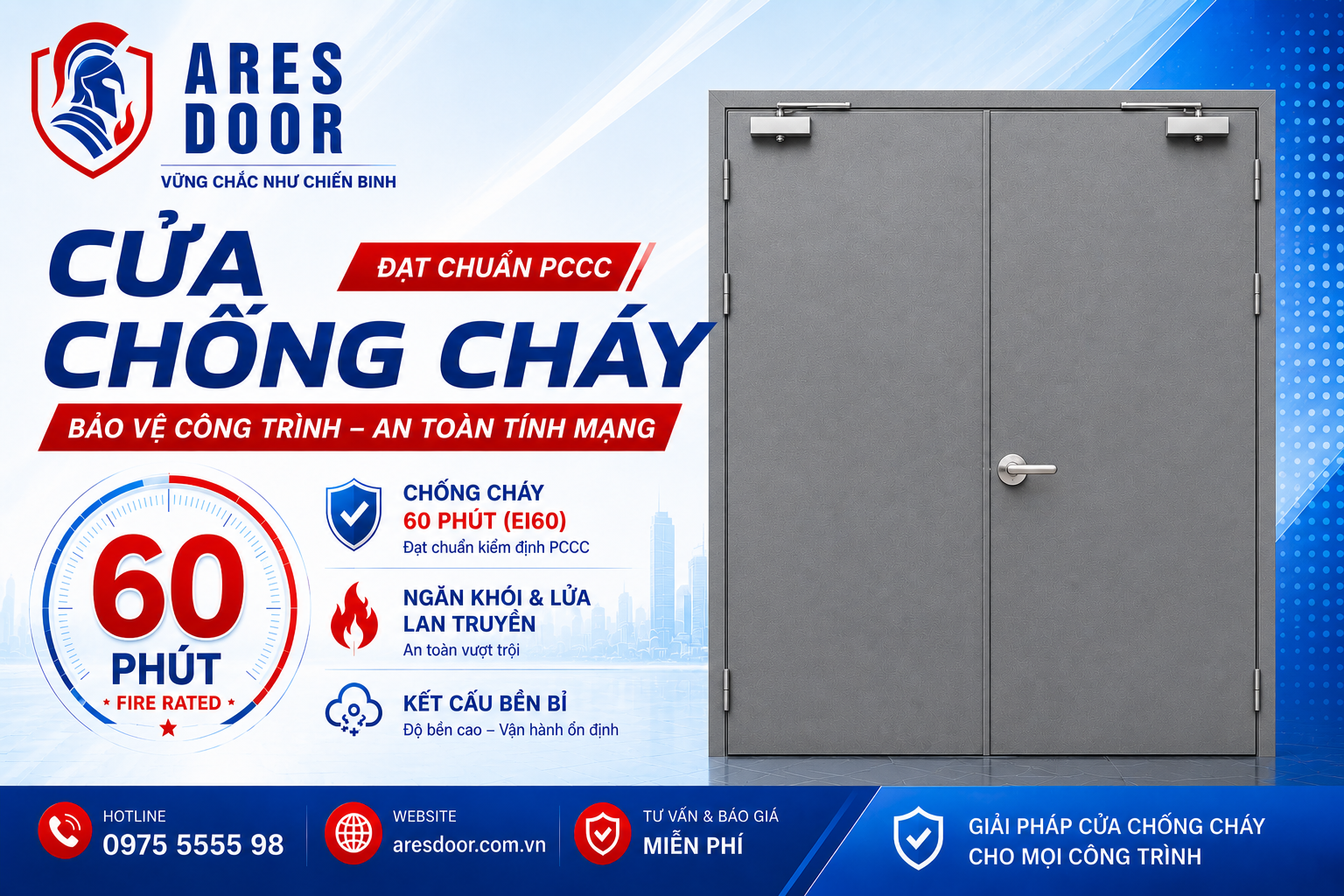 Cửa chống cháy 60 phút