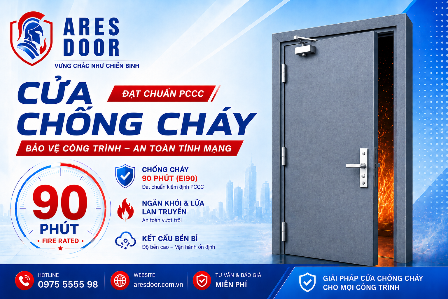 Cửa chống cháy 90 phút
